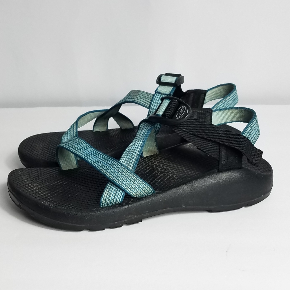 Chaco Blue and Black Women's Sandals